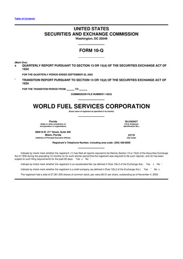 Thumbnail World Kinect 10-Q Quarterly Report FY 