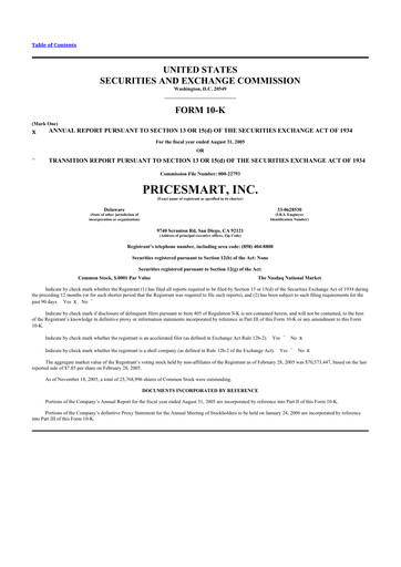 Thumbnail PriceSmart
 10-K Annual Report 