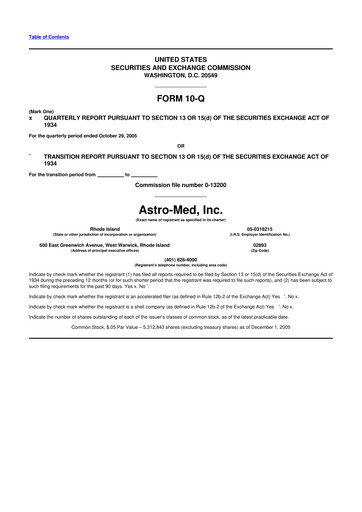 Thumbnail AstroNova, Inc. 10-Q Quarterly Report FY 