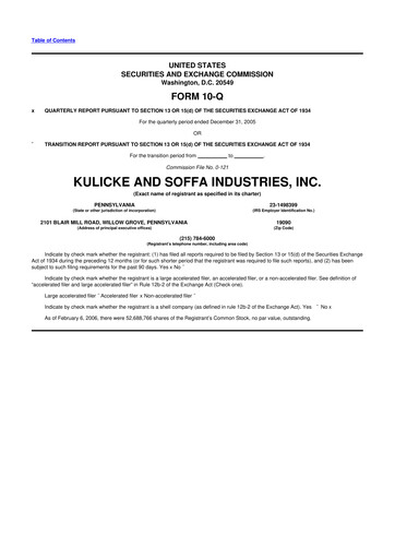Thumbnail Kulicke and Soffa Industries 10-Q Quarterly Report FY 