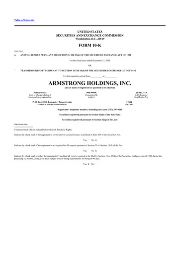 Thumbnail Armstrong World Industries
 10-K Annual Report 