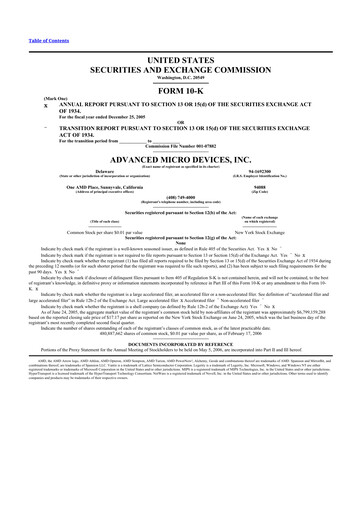 Thumbnail AMD 10-K Annual Report 