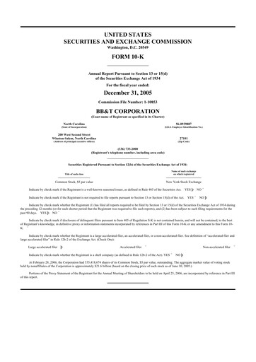 Thumbnail Truist Financial Corporation 10-K Annual Report 