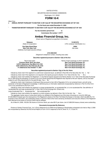 Thumbnail Octave Specialty Group 10-K Annual Report 