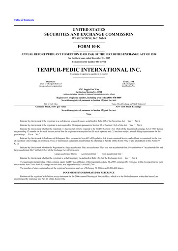 Thumbnail Somnigroup International 10-K Annual Report 