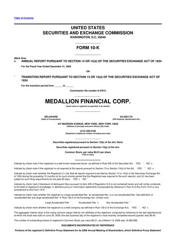 Thumbnail Medallion Financial Corp. 10-K Annual Report 