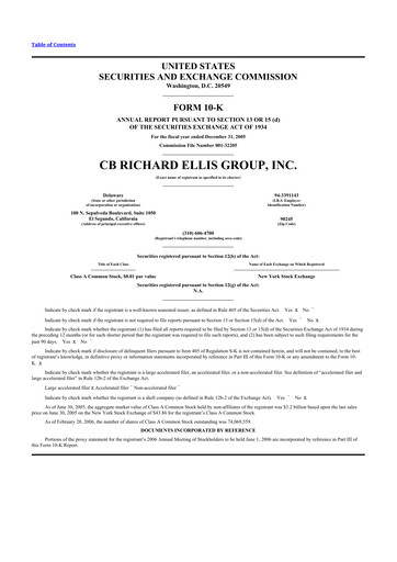 Thumbnail CBRE Group
 10-K Annual Report 