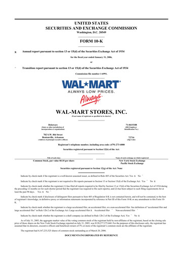 Thumbnail Walmart 10-K Annual Report 