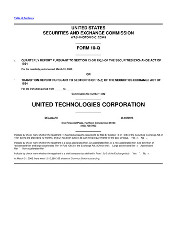 Vorschaubild RTX 10-Q Quartalsbericht  