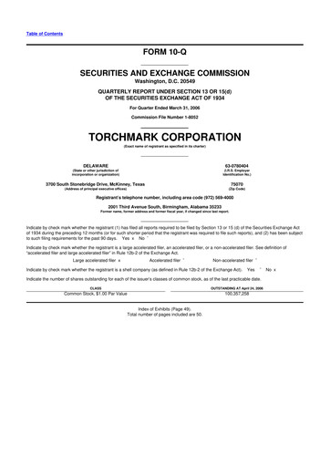 Thumbnail Globe Life
 10-Q Quarterly Report FY 