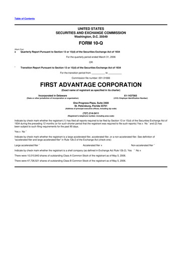 Thumbnail First Advantage 10-Q Quarterly Report FY 