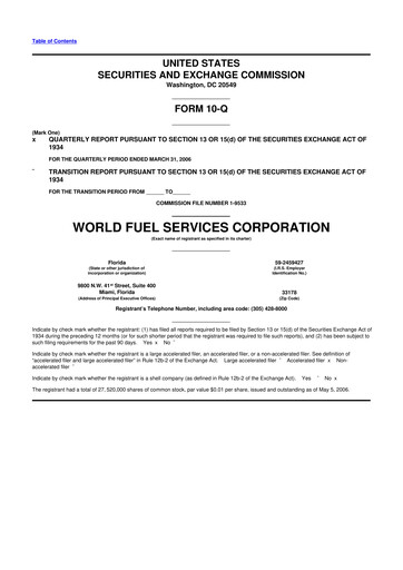 Thumbnail World Kinect 10-Q Quarterly Report FY 