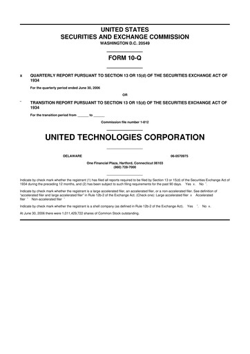Vorschaubild RTX 10-Q Quartalsbericht  