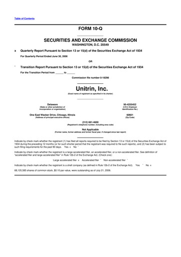 Thumbnail Kemper 10-Q Quarterly Report FY 