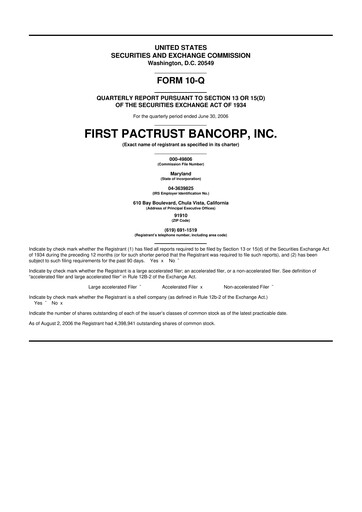 Thumbnail Banc of California 10-Q Quarterly Report FY 