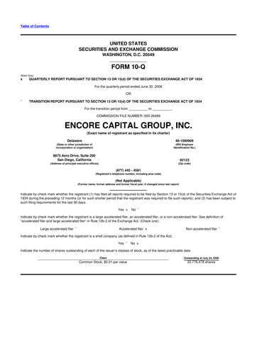 Thumbnail Encore Capital Group 10-Q Quarterly Report FY 