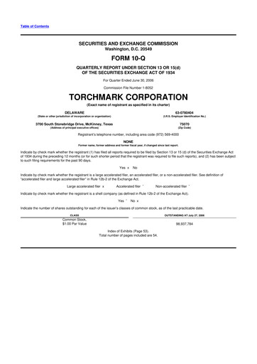 Thumbnail Globe Life
 10-Q Quarterly Report FY 