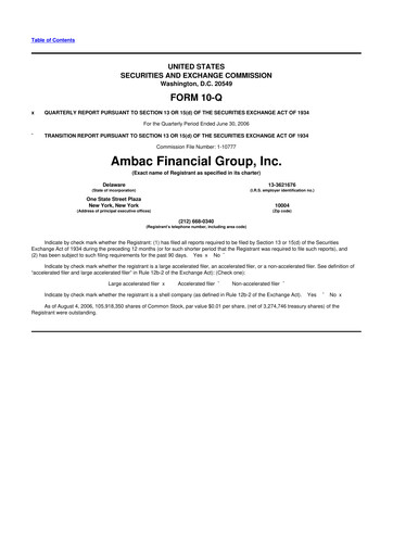 Vorschaubild Octave Specialty Group 10-Q Quartalsbericht  