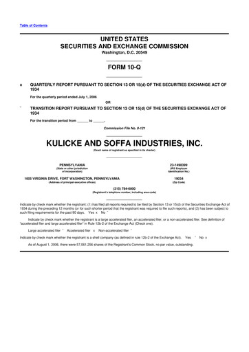 Thumbnail Kulicke and Soffa Industries 10-Q Quarterly Report FY 