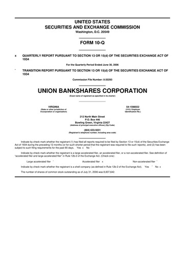 Vorschaubild Atlantic Union Bankshares 10-Q Quartalsbericht  