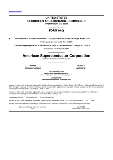 Thumbnail American Superconductor Corporation 10-Q Quarterly Report FY 
