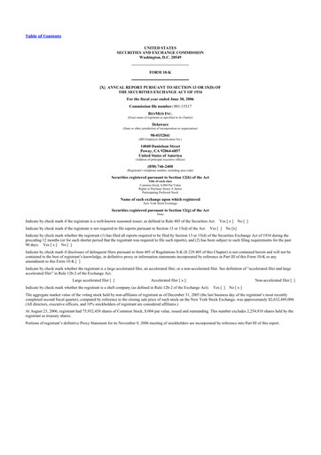 Thumbnail ResMed 10-K Annual Report 