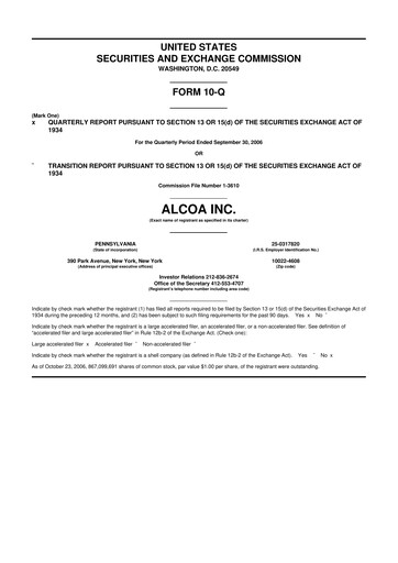 Thumbnail Howmet Aerospace
 10-Q Quarterly Report FY 