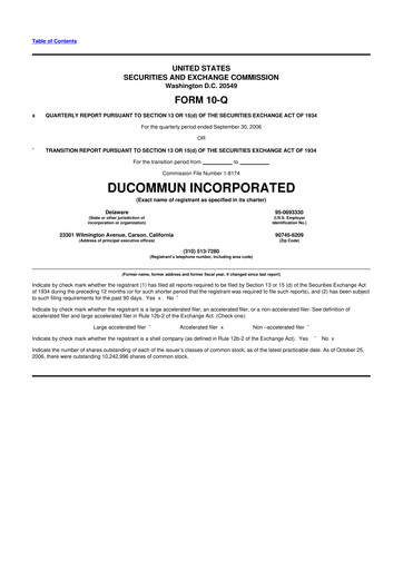 Thumbnail Ducommun 10-Q Quarterly Report FY 