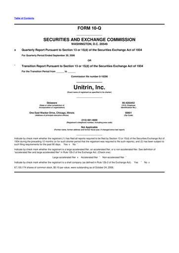 Thumbnail Kemper 10-Q Quarterly Report FY 