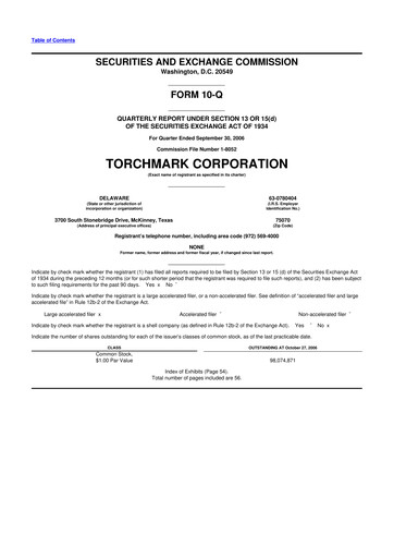 Thumbnail Globe Life
 10-Q Quarterly Report FY 