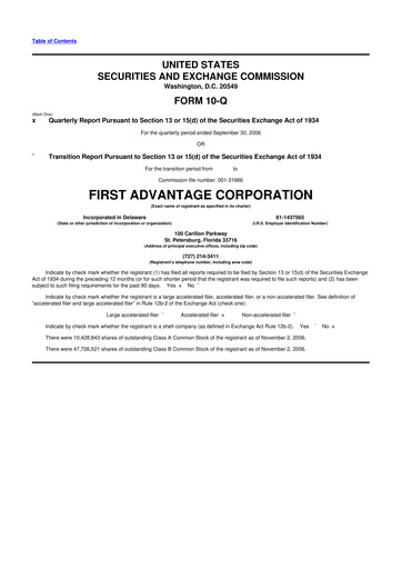 Thumbnail First Advantage 10-Q Quarterly Report FY 