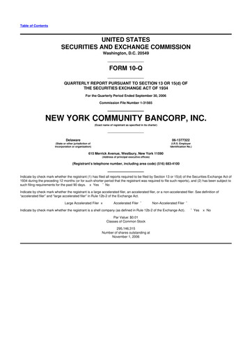 Thumbnail Flagstar Bank 10-Q Quarterly Report FY 