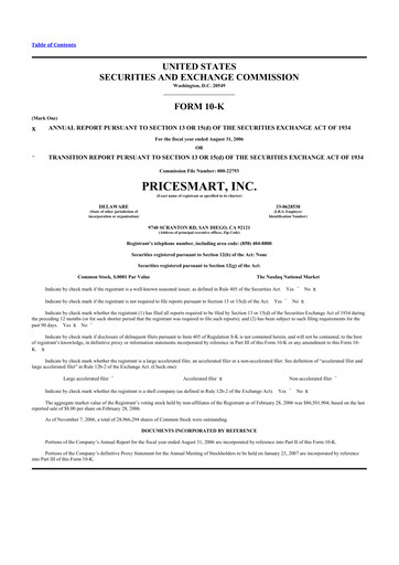 Thumbnail PriceSmart
 10-K Annual Report 