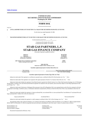 Thumbnail Star Group 10-K Annual Report 