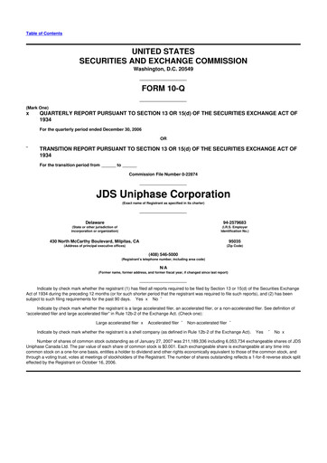 Thumbnail VIAVI Solutions
 10-Q Quarterly Report FY 