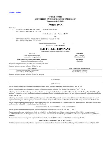 Thumbnail H.B. Fuller
 10-K Annual Report 