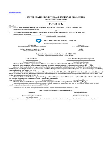 Thumbnail Colgate-Palmolive 10-K Annual Report 