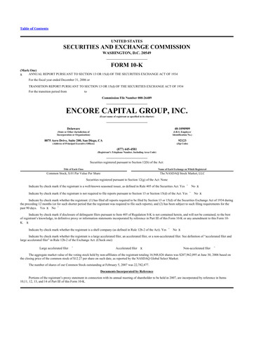 Thumbnail Encore Capital Group 10-K Annual Report 