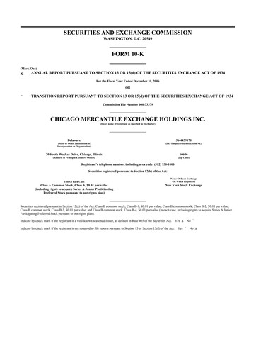 Thumbnail CME Group 10-K Annual Report 