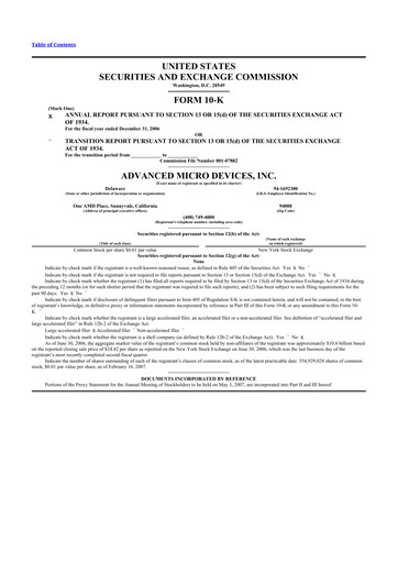 Thumbnail AMD 10-K Annual Report 