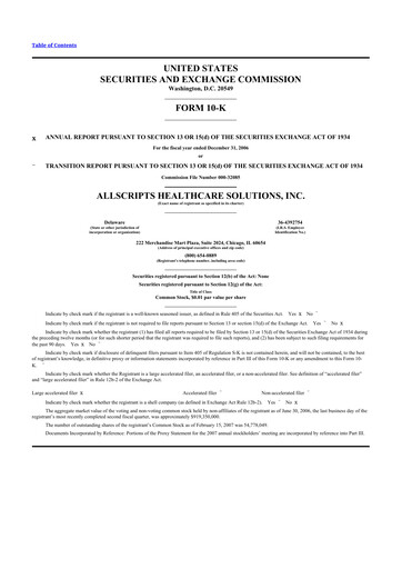 Thumbnail Veradigm 10-K Annual Report 