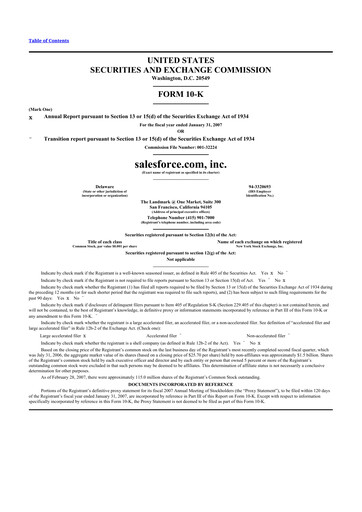 Thumbnail Salesforce 10-K Annual Report 