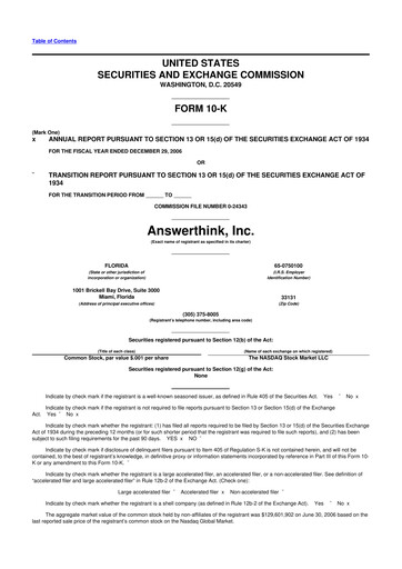 Thumbnail The Hackett Group

 10-K Annual Report 