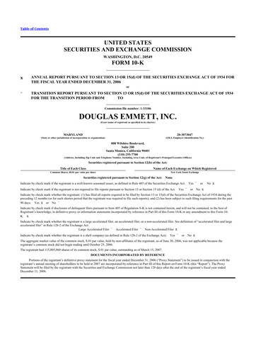 Thumbnail Douglas Emmett 10-K Annual Report 