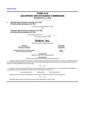 Thumbnail Kemper 10-Q Quarterly Report FY 