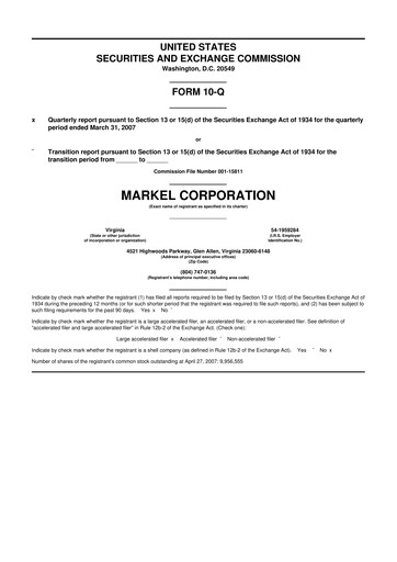 Thumbnail Markel Group 10-Q Quarterly Report FY 