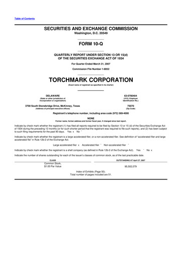 Thumbnail Globe Life
 10-Q Quarterly Report FY 