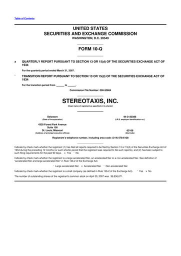 Thumbnail Stereotaxis 10-Q Quarterly Report FY 