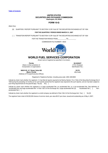 Thumbnail World Kinect 10-Q Quarterly Report FY 