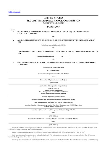 Vorschaubild NetEase 20-F Jahresbericht 